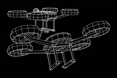 Aksiyon kamerasıyla uçan İHA bir şey teslim ediyor