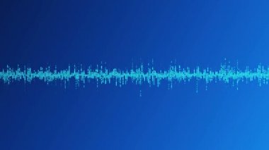Ses kaydının görüntülenmesi, yapay zeka. Müzik eşitleyici.