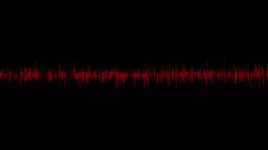 Music equalizer, audio waves or sound frequency in lines