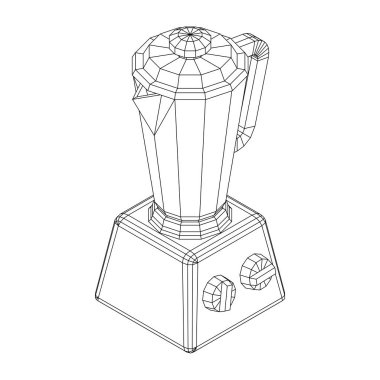 Mutfak blenderi. Aygıt, ekipman karıştırıcı makine vektörü