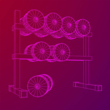 Dambılların spor aletleri. Vücut geliştirme, ağırlık kaldırma, fitness konsepti