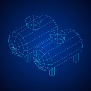 Yanıcı madde ve petrol depolamak için yakıt deposu