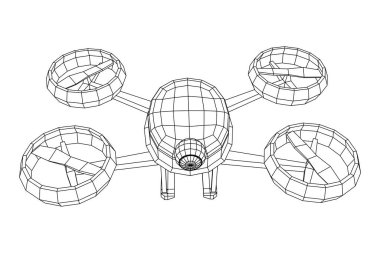Aksiyon kamerasıyla uçan İHA bir şey teslim ediyor