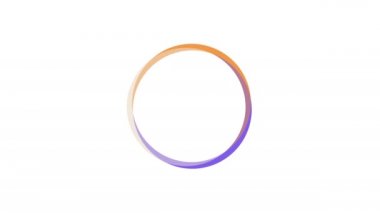 Venn diyagramı animasyonu. üç daire yuvarlak bilgi