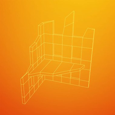 Harap olmuş bina ve beton, savaş yıkım konsepti