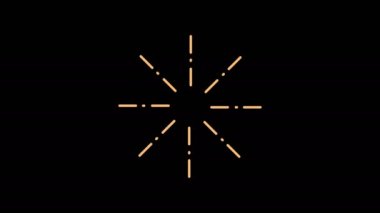 Düz hareket grafikli havai fişek. Mutlu kutlama tasarımı.