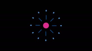 Düz hareket grafikli havai fişek. Mutlu kutlama tasarımı.