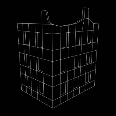 Harap olmuş bina ve beton, savaş yıkım konsepti