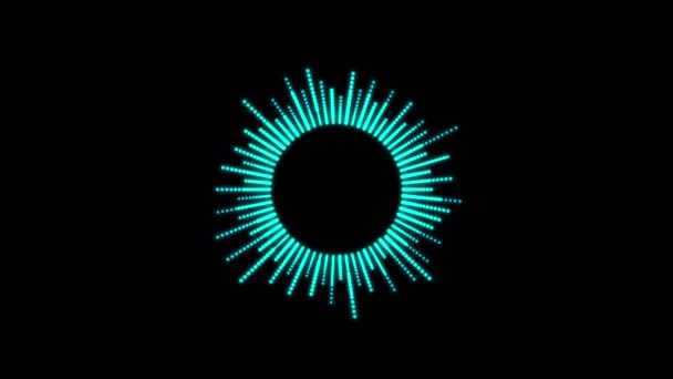 Design de hud de interface circular, elementos infográficos como equalizador de música — Vídeo de Stock