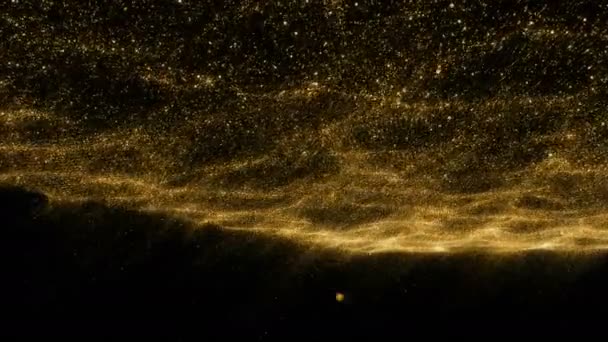 Particelle astratte di polvere di stelle smokey wave — Video Stock