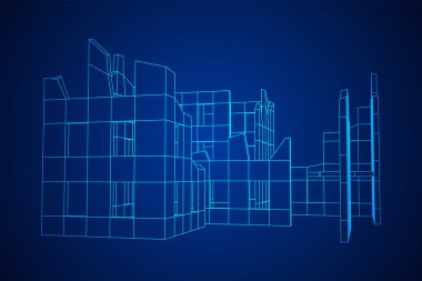 Harap olmuş bina ve beton, savaş yıkım konsepti