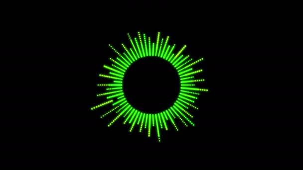 Design de hud de interface circular, elementos infográficos como equalizador de música — Vídeo de Stock