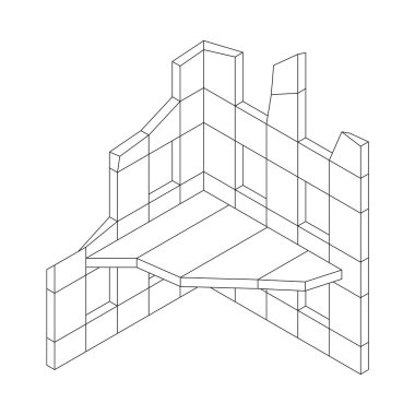 Harap olmuş bina ve beton, savaş yıkım konsepti