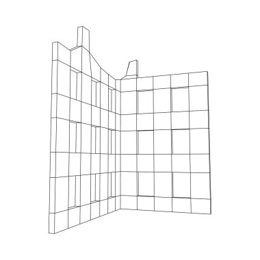 Harap olmuş bina ve beton, savaş yıkım konsepti