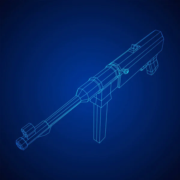 Submachine gun tysk MP 40 andra världskriget skjutvapen pistol — Stock vektor