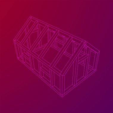 Sera inşaat iskeleti. Sera binası objesi. Sıcak ev