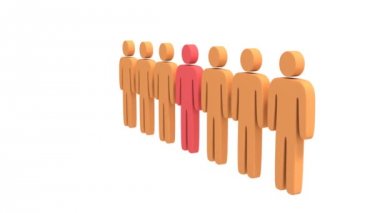 animasyon grubu stilize kişi ile teamleader