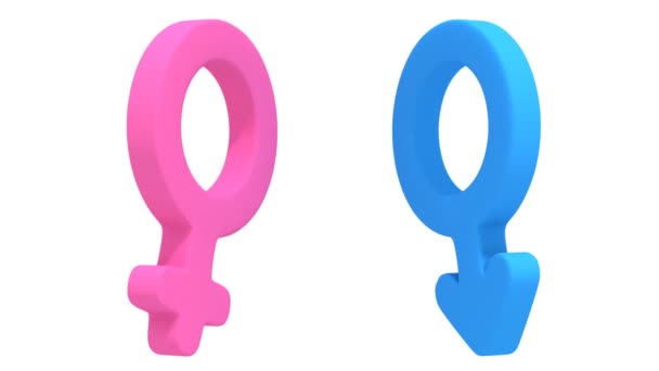 Male and female signs rotate — Stock Video © newb1 #54651237 Male and female signs rotate — Stock Video © newb1 #54651237