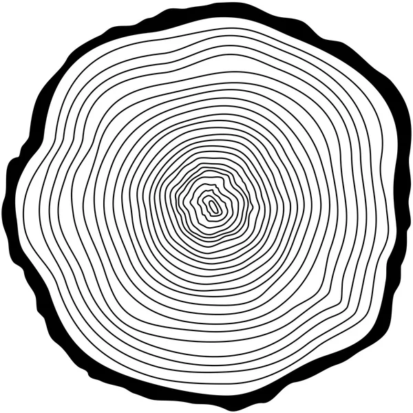 Tree rings. — Stock Vector