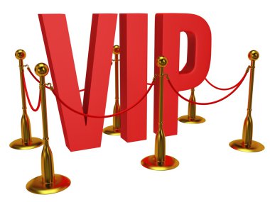 Büyük 3d harf VIP ve altın ip bariyer