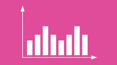 Oklar eksen içeren çubuk grafiği. Senin için animasyon sunum.