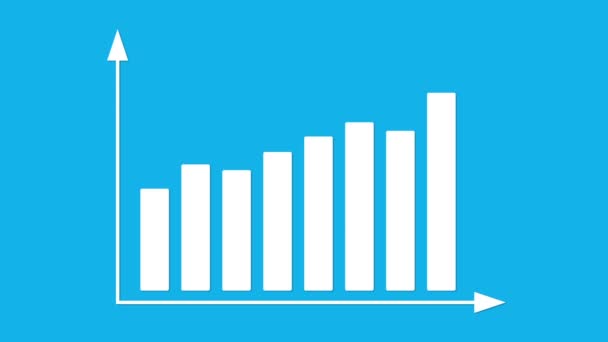 Bar graph with arrows axis. Animation for yours presentation. — Stock Video  © newb1 #62451413