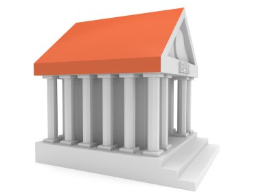 Banka Binası 3d simgesi
