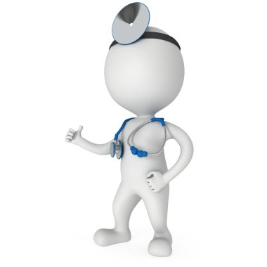 başparmak kadar gösteren doktor.