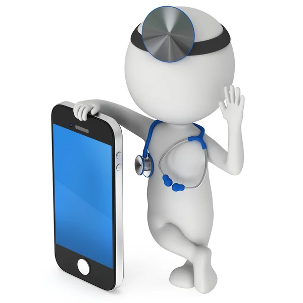 Doctor con smartphone —  Fotos de Stock