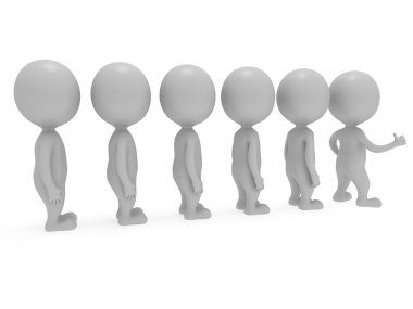 Başparmak gösterilmesini lideri