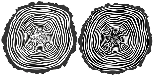 Tree rings. — Stock Vector