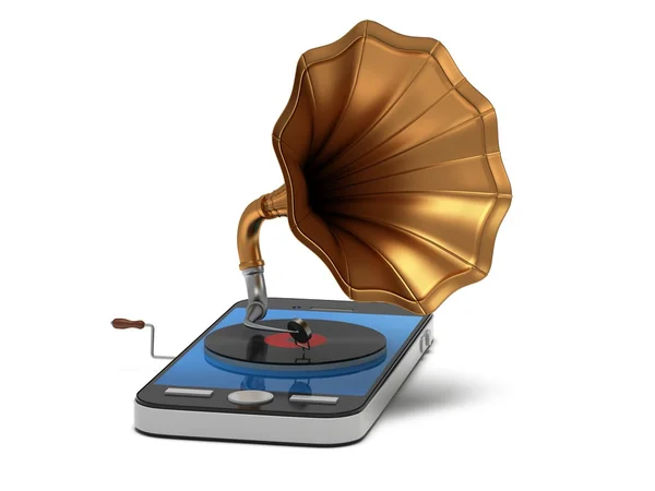 Smartphone musik koncept — Stockfoto