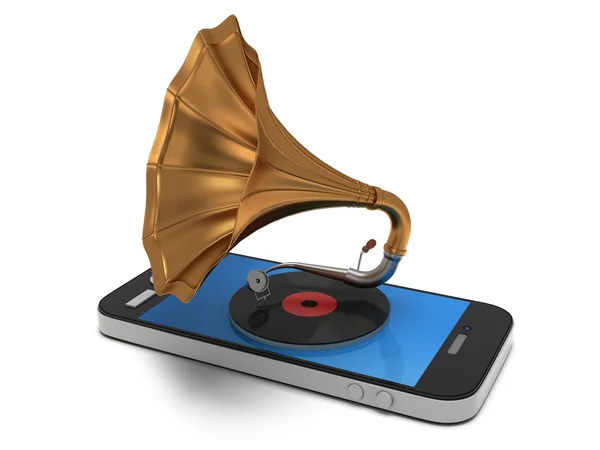 Smartphone music concept — Stock Photo, Image