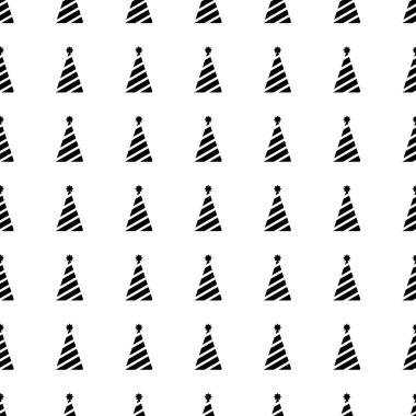 Party hat seamless pattern. Vector