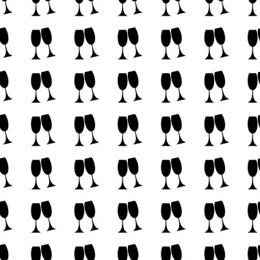 Goblet seamless pattern. Vector