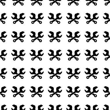 Wrench seamless pattern. Vector