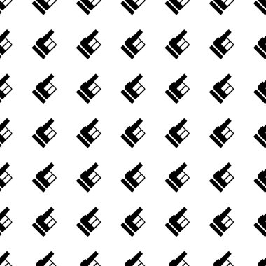 Hand seamless pattern. Vector