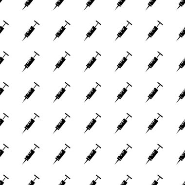 Syringe seamless pattern. Vector