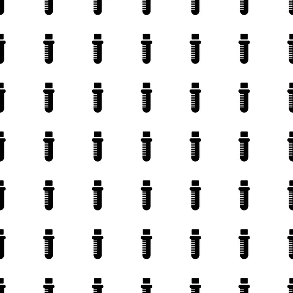 Test tube seamless pattern. Vector — ストックベクタ