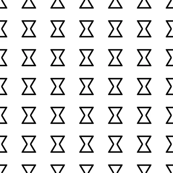 Hourglass seamless pattern. Vector — Stok Vektör