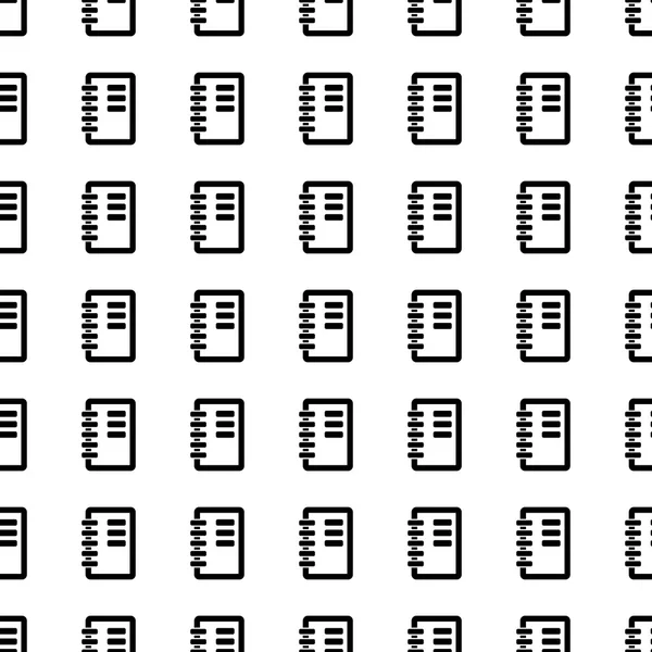 Notebook seamless pattern. Vector — Stock vektor