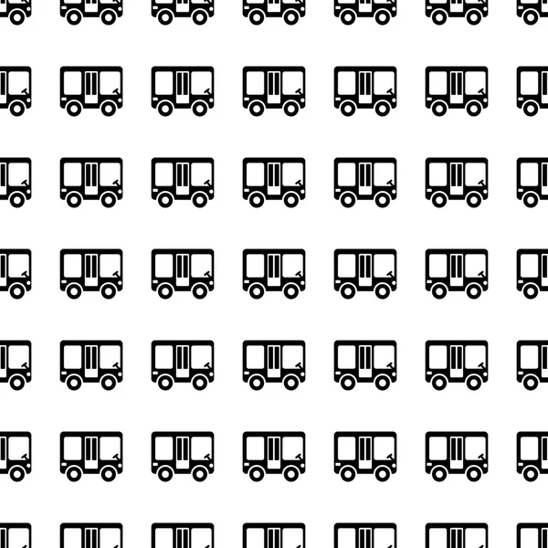 Bus seamless pattern. Vector — 스톡 벡터