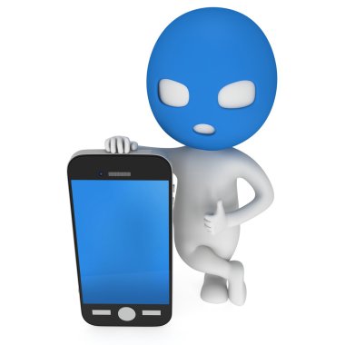 3D hırsız ile smartphone