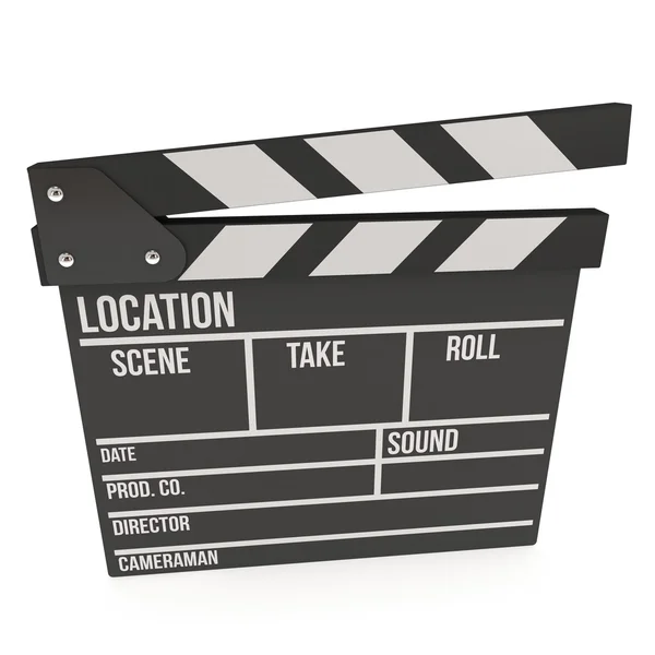 Cinema clapperboard 3D — Stock Photo, Image