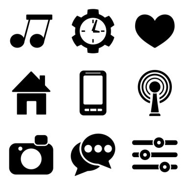 Social media web and mobile logo icons collection