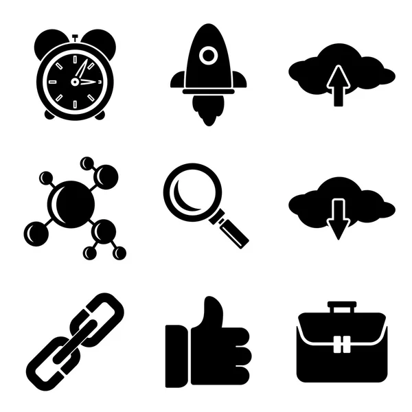 SEO web and mobile logo icons collection — Stock Vector