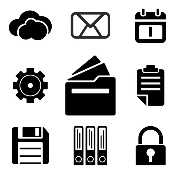 Files web and mobile logo icons collection — 图库矢量图片