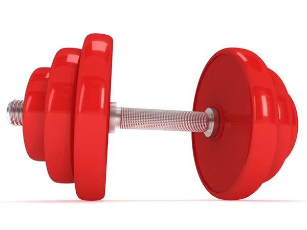 Red Dumbbell — Stock Photo, Image