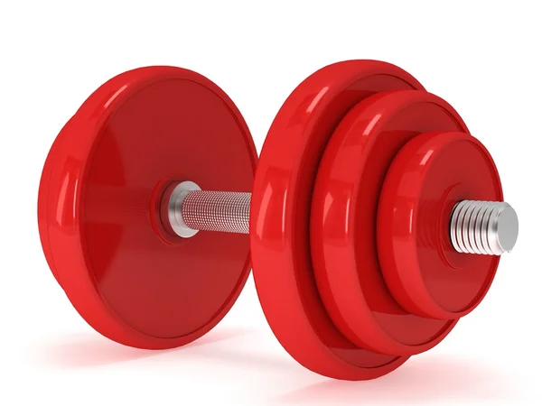 Red Dumbbell — Stock Photo, Image