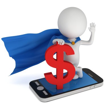 Süper kahraman Doları Smartphone ile